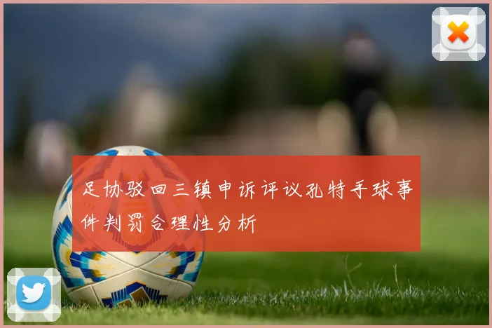 足协驳回三镇申诉评议孔特手球事件判罚合理性分析
